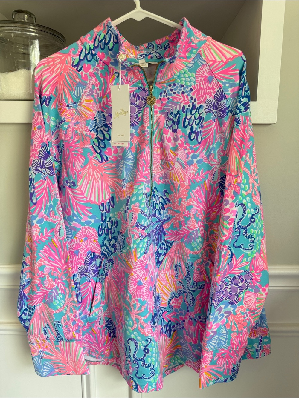 Lilly Pulitzer UPF 50+ Skipper Pullover sz XXL NWT!